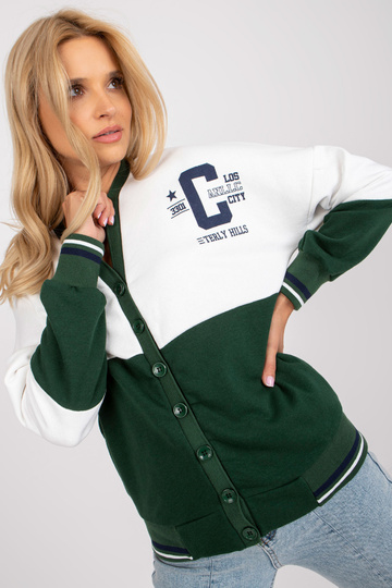 Bílá a zelená mikina bez... 2