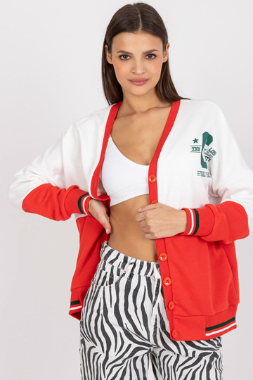 Bílá a červená mikina s... 2