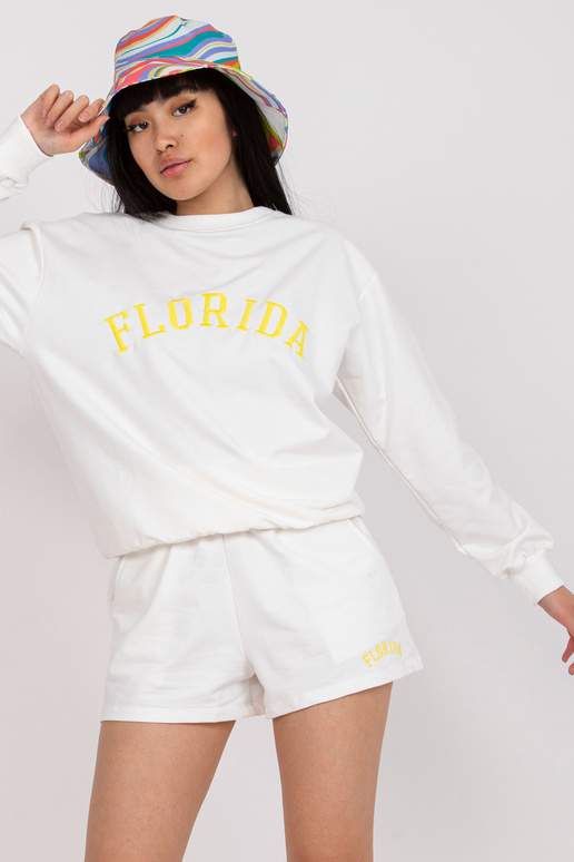 Bílé bavlněné ležérní tepláky