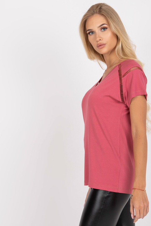 Špinavá růžová ležérní halenka s...