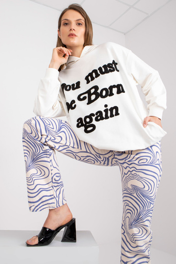 Ecru mikina oversize bavlna... 2