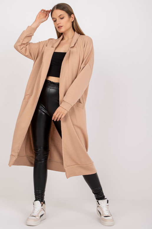 Béžová mikina dlouhá mikina jedné...