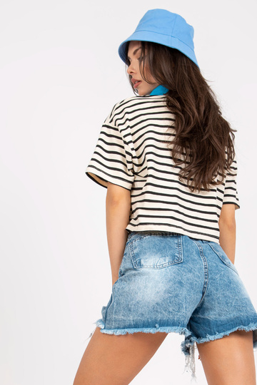 Béžová a černá polokošile s...