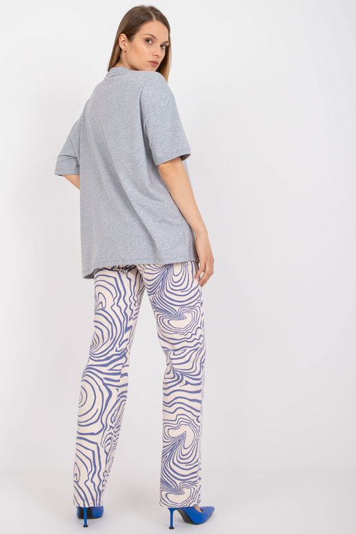 Šedé melanžové oversize tričko s...