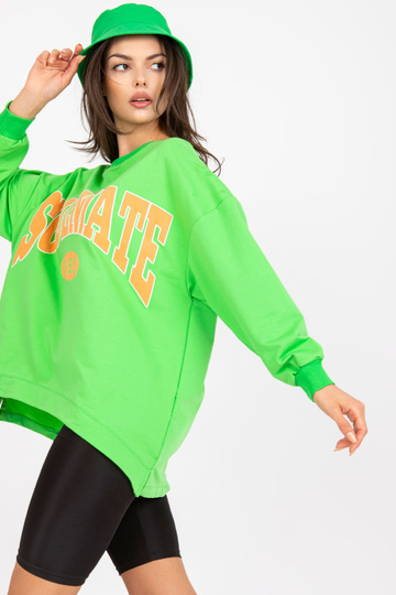 Zelenooranžová mikina s...