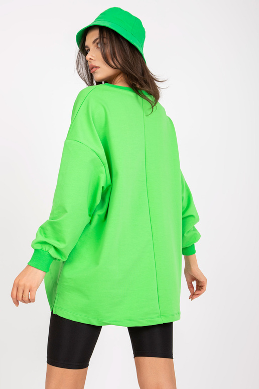 Zelenooranžová mikina s kapucí a...