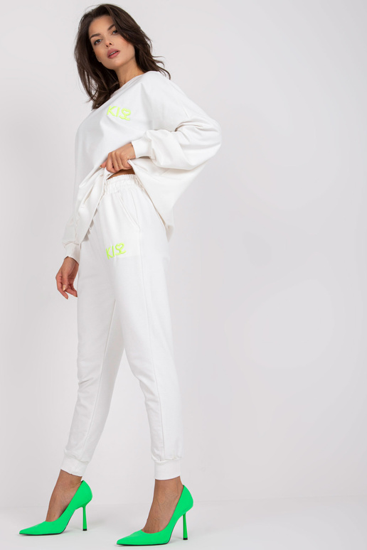 Bílá dvoudílná bavlněná tepláková...