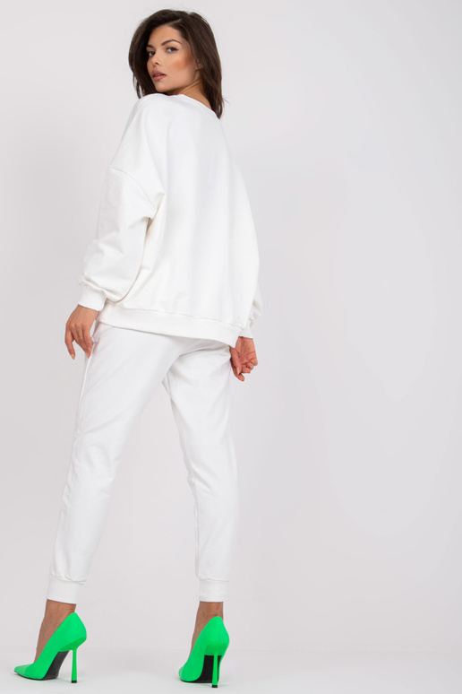 Bílá dvoudílná bavlněná tepláková...