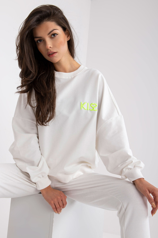 Bílá dvoudílná bavlněná tepláková...