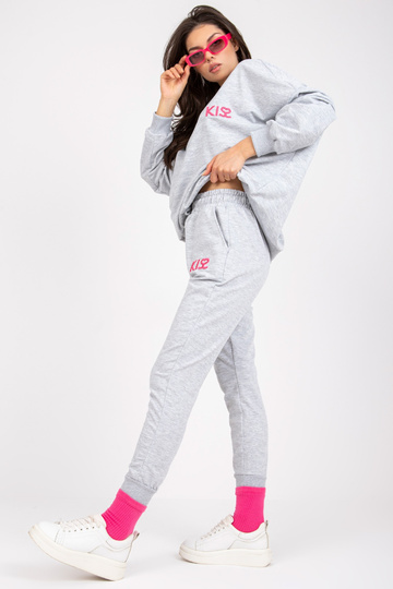 Šedá melanžová mikina s... 2