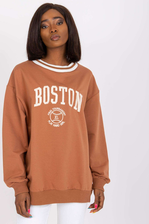 Světle hnědá mikina oversize Louna