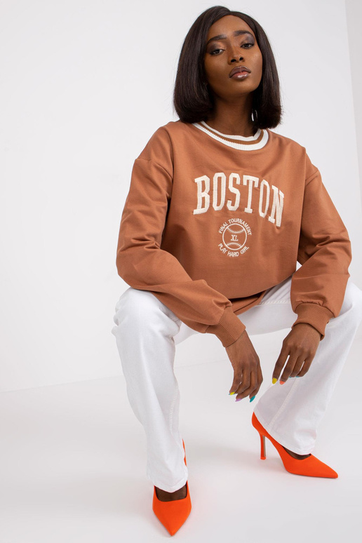 Světle hnědá mikina oversize Louna