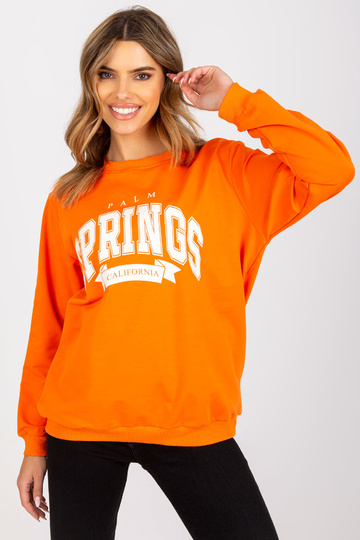 Oranžovo-bílá mikina s... 2