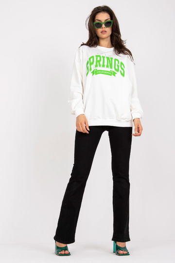 Bílo-zelená oversize mikina... 2