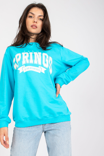 Modrobílá oversize mikina...