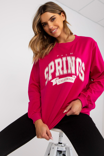 Fuchsiově bílá mikina s...