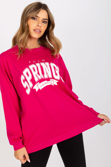 Fuchsiově bílá mikina s... 2