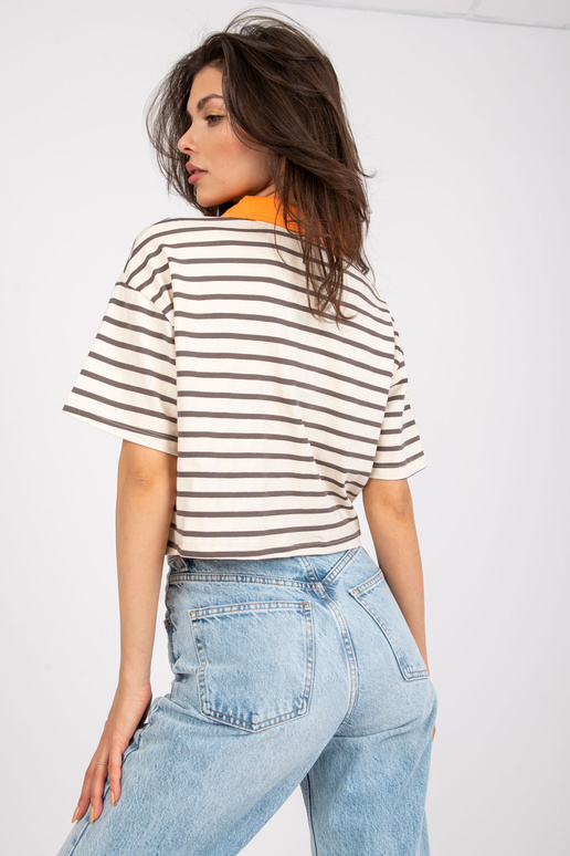 Béžově šedá dámská polokošile s...