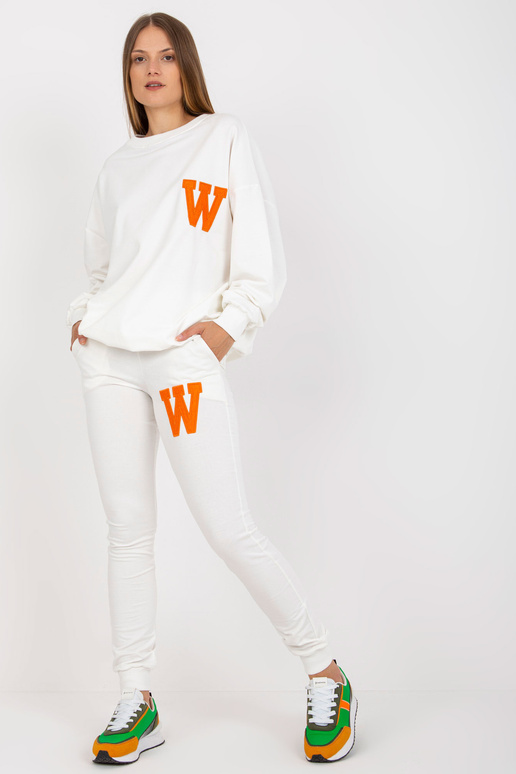 Bílá dvoudílná tepláková souprava s...