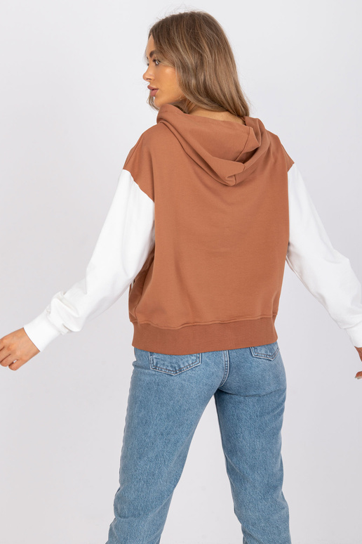 Světle hnědá baseballová mikina s...