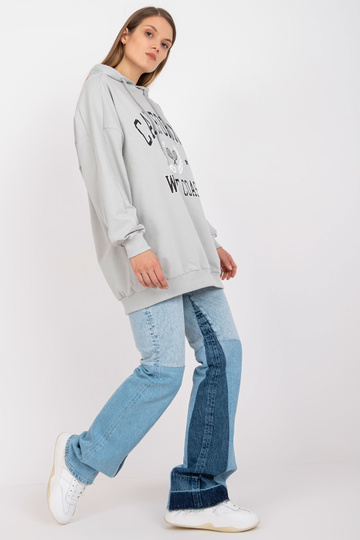 Šedá mikina s potiskem a... 2