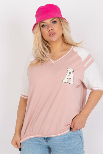 Bílo-růžová halenka větší... 2