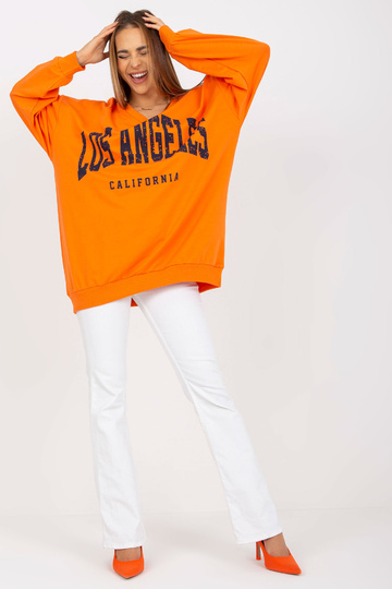 Oranžovo-námořnická mikina... 2