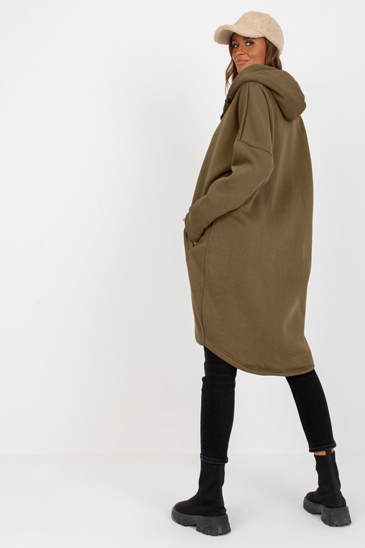 Khaki mikina basic mikina Tina RUE PARIS