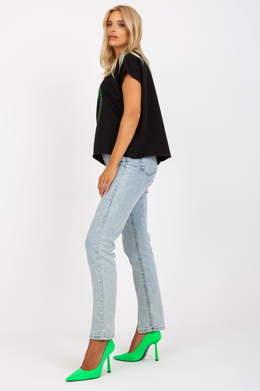 Černá volná halenka jedné velikosti s...