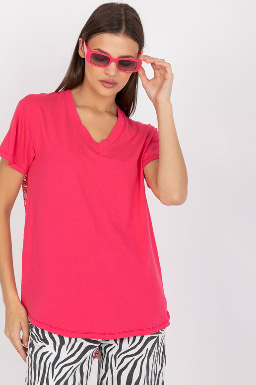 Korálová asymetrická halenka s...