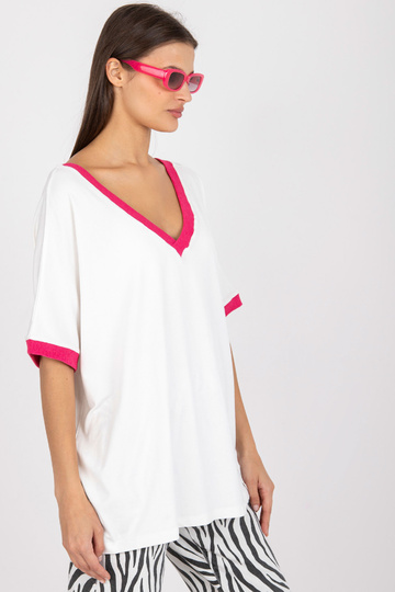 Bílá a růžová viskózová... 2