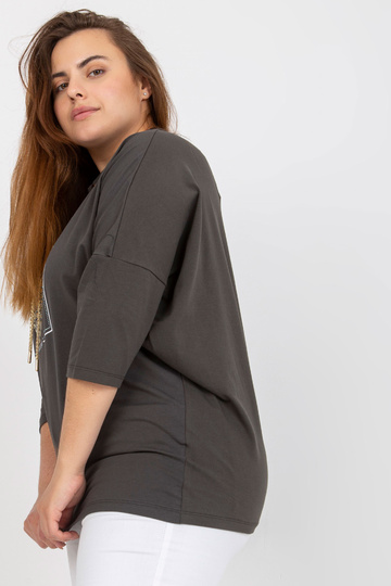 Khaki bavlněná halenka... 2