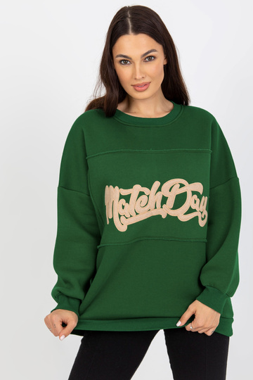 Dunkelgrünes Kapuzen-Mikina... 2