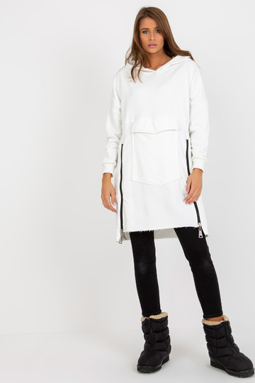 Ecru langes Oversize mikina... 2