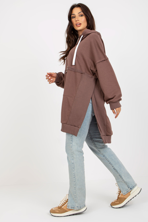 Oversize-dlouhá mikina Braunes s...