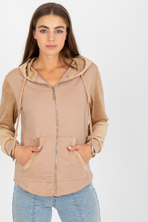 Béžová dámská mikina cardigan s...