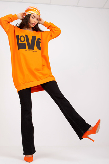 Oranžovo-černá tepláková...