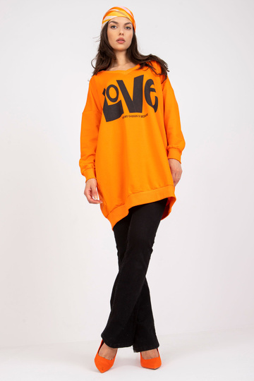 Oranžovo-černá tepláková... 2