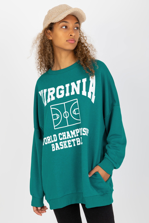 Mořská volná mikina s potiskem a...