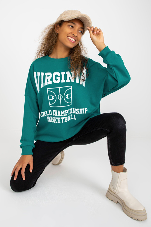 Mořská volná mikina s potiskem a...