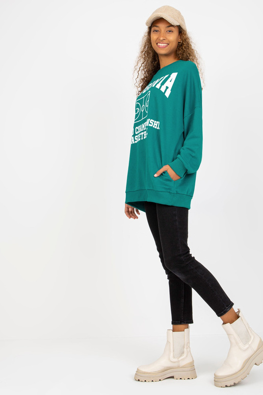 Mořská volná mikina s potiskem a...