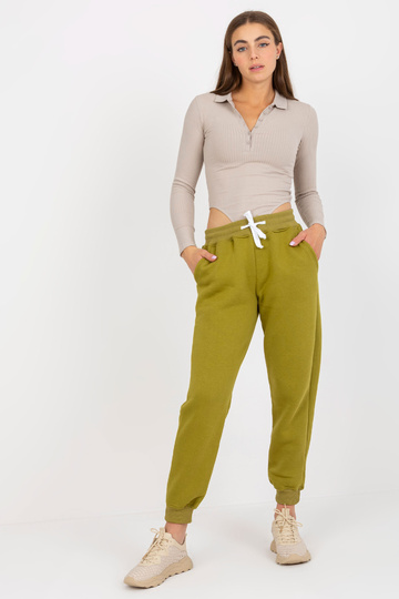 Základní tepláky z olivové... 2