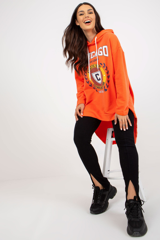 Oranžová mikina s kapucí Damen s...