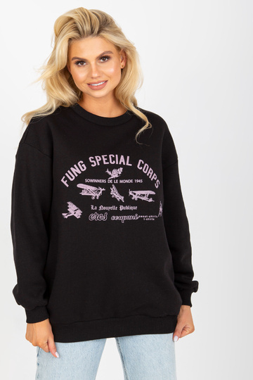 Černá mikina s oversize...