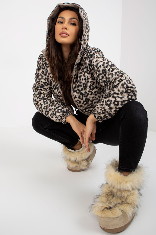 Béžová doppelseitig gesteppte...