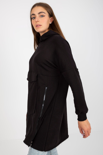 Černá dámská dlouhá mikina...