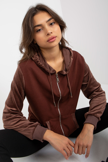 Hnědá dámská mikina...