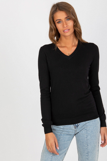 Klasický černý svetr s... 2