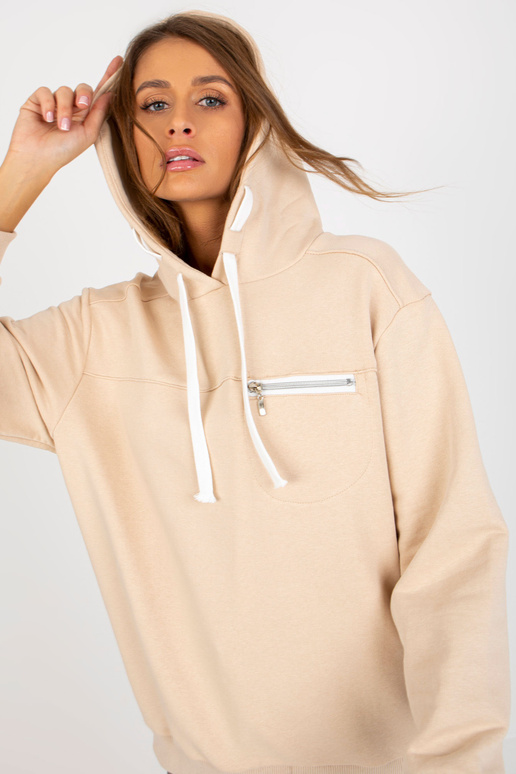 Mikina Hellbeiges s Kapuze a Tasche Mikina Hellbeiges s Kapuze a Tasche