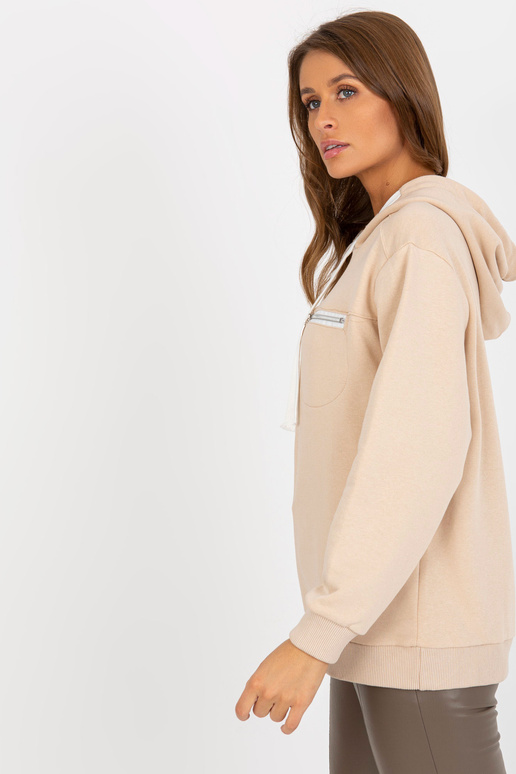 Mikina Hellbeiges s Kapuze a Tasche Mikina Hellbeiges s Kapuze a Tasche